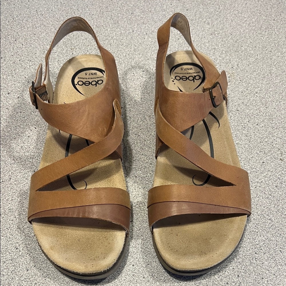 Abeo Brittany 7.5 Women's Brown Sandals